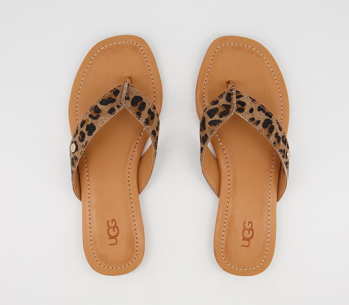 UGG Tuolumne Flip Flops Leopard - Women’s Flip-Flops