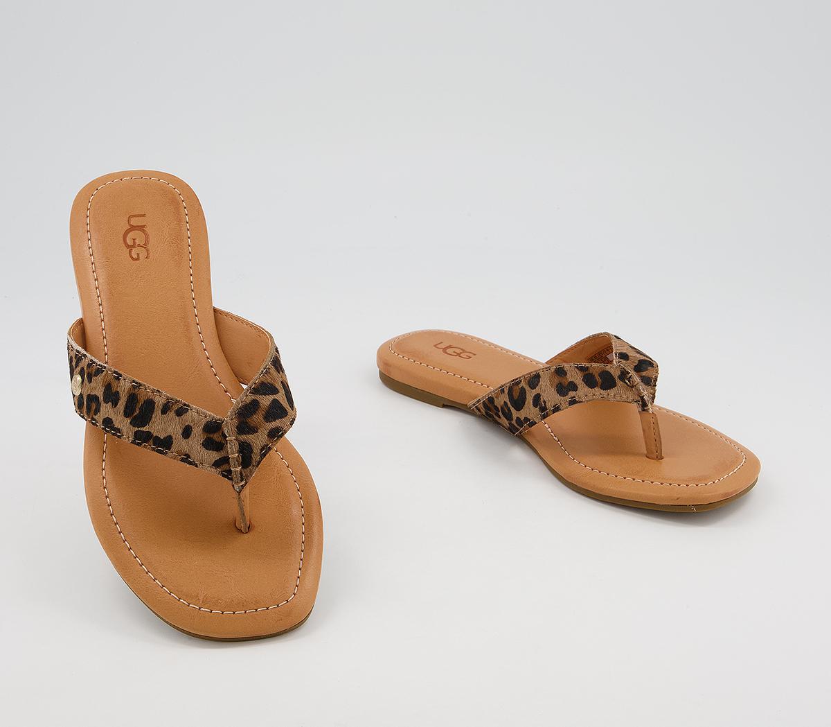 UGG Tuolumne Flip Flops Leopard - Women’s Flip-Flops