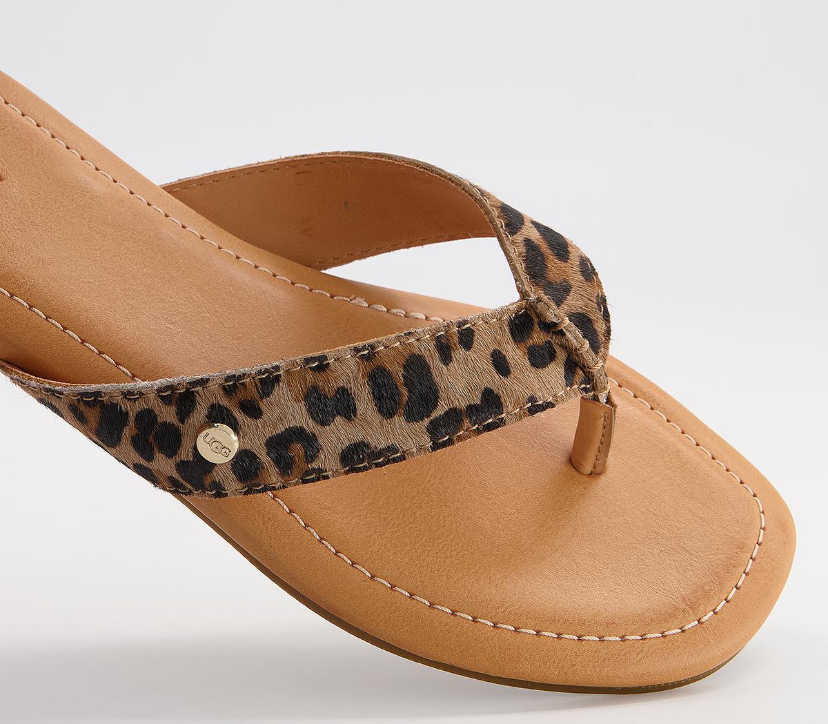 ugg leopard print flip flops