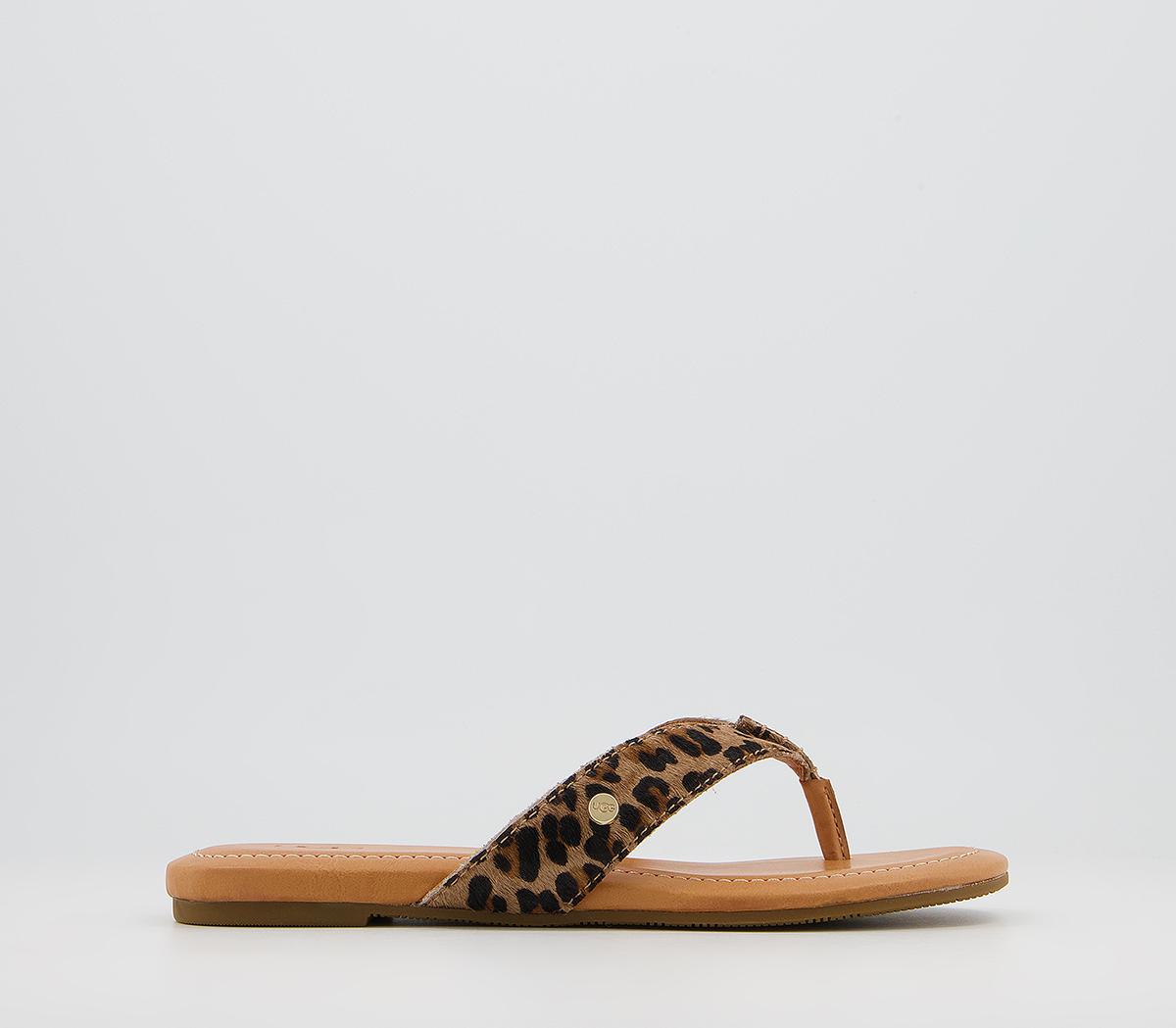 ugg leopard print flip flops