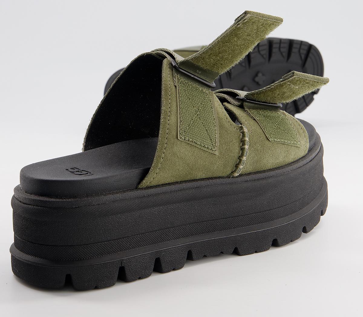 UGG Clem Sandals Burnt Olive Suede - Women’s Sandals