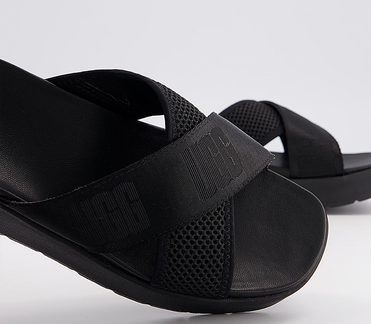 UGG Emily Mesh Slides Black - Women’s Sandals