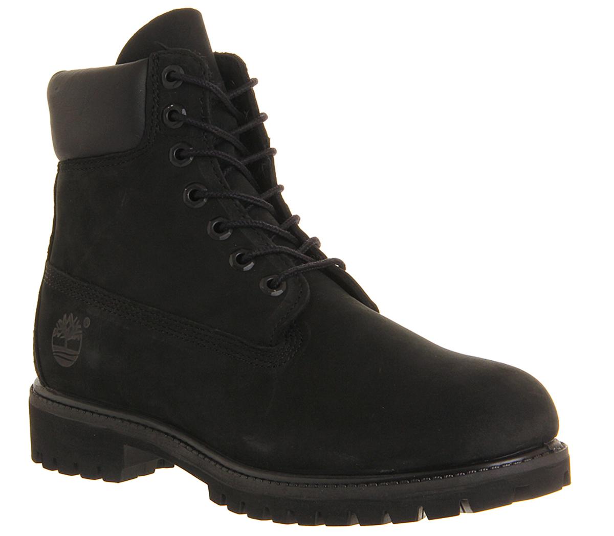 timberland boots in black