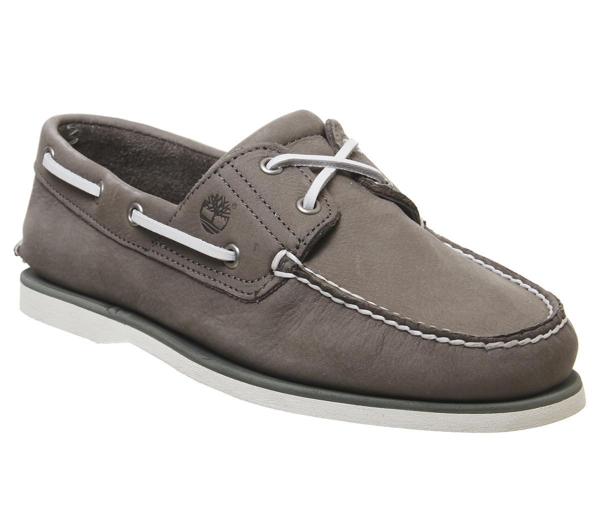 timberland grey boat shoes