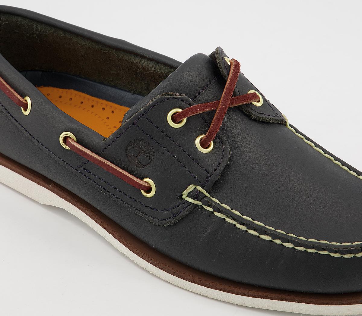 Timberland New Boat Shoes Navy Leather - Casual