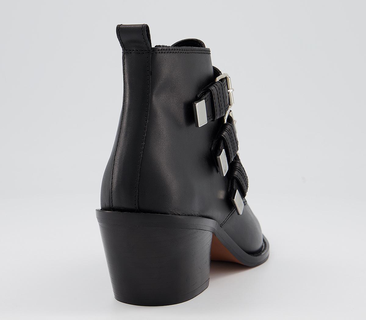 black buckle western boots