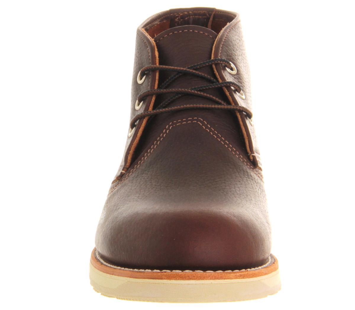 Redwing Work Chukka Boots Brown Leather - Boots
