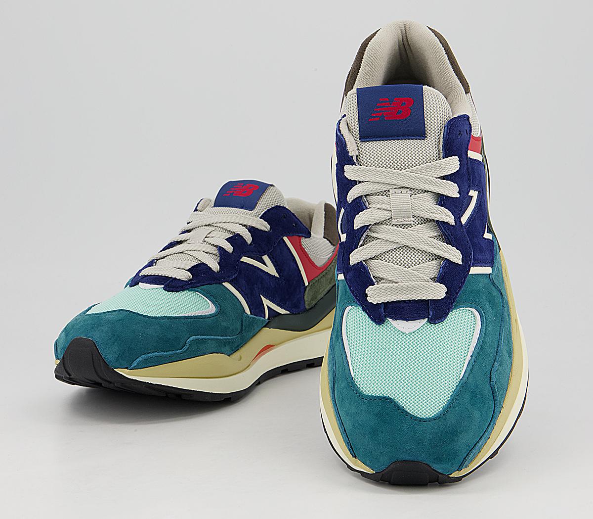 New Balance M5740 Trainers Light Cliff Grey Teal - His trainers
