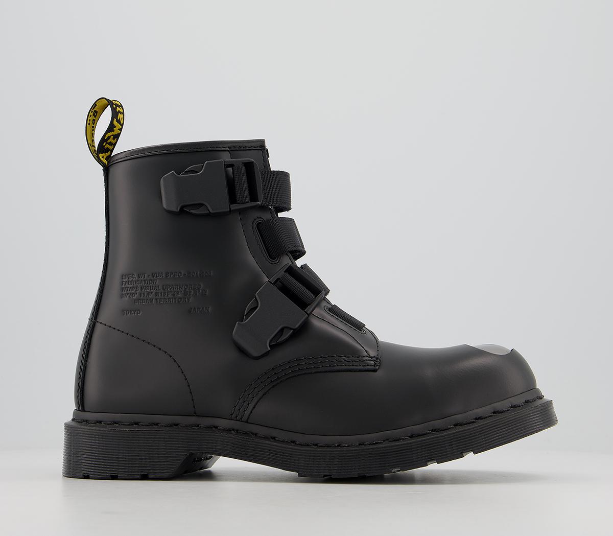 Dr. Martens 1460 WTAPS Leather Strap Boots Black Smooth - Men’s Boots