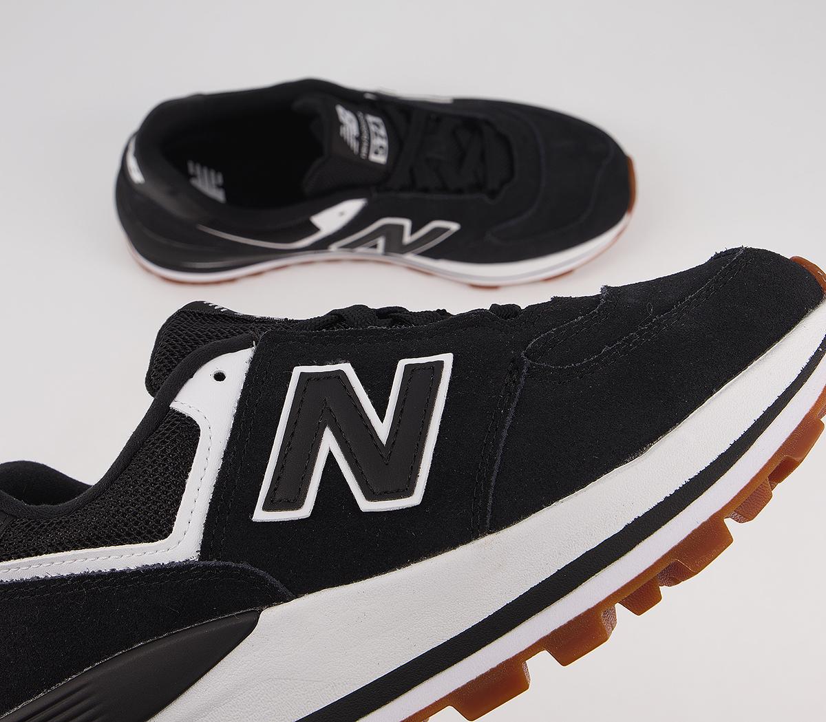 New Balance 574 Wedge Trainers Black White - Hers trainers