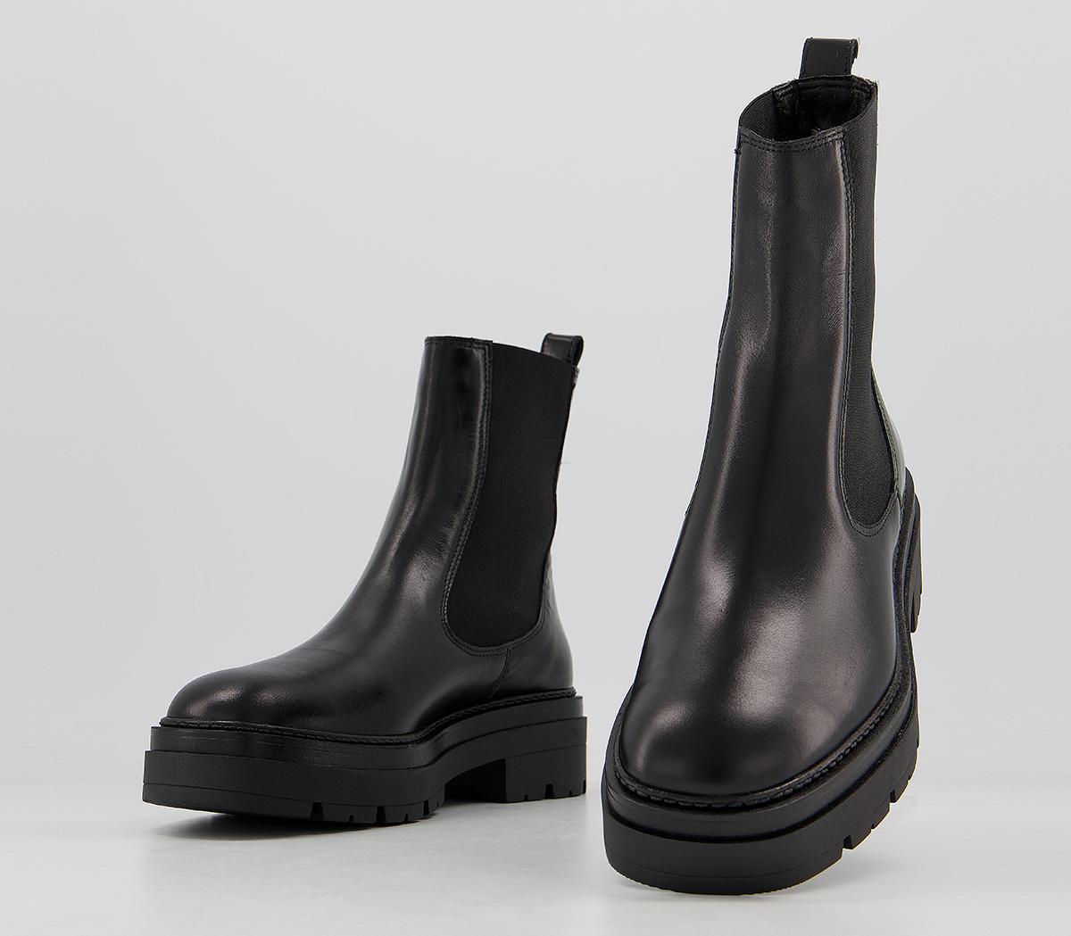 e8 by miista lulie chunky leather chelsea boots in black