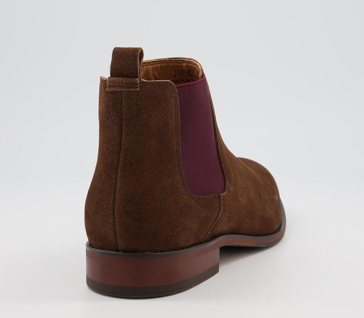 burgundy suede boots mens