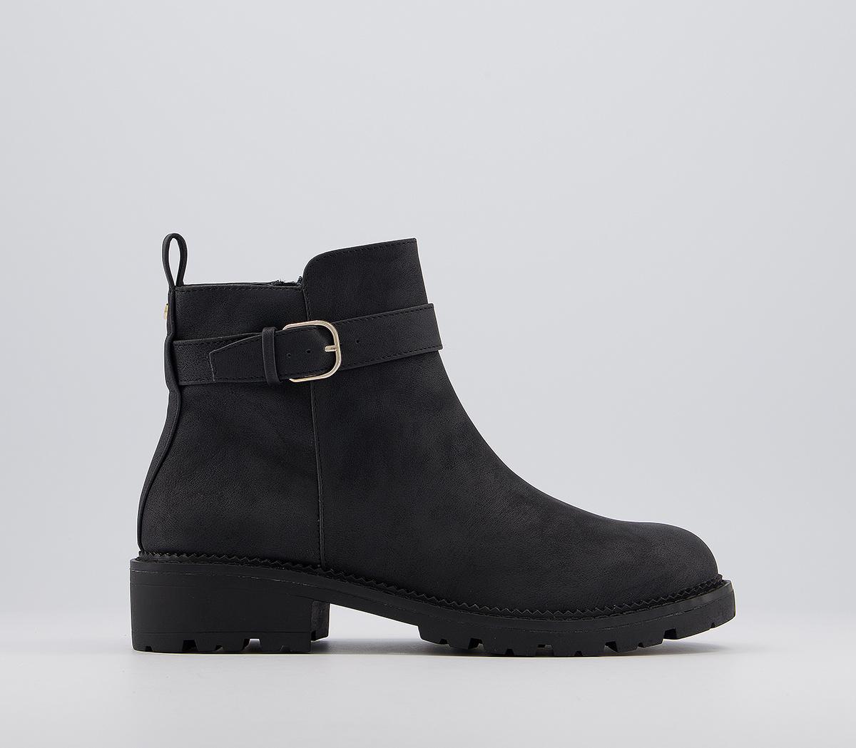 Announce Casual Buckle Ankle Boots