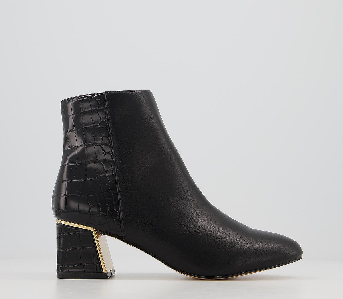 Act Block Heel Ankle Boots