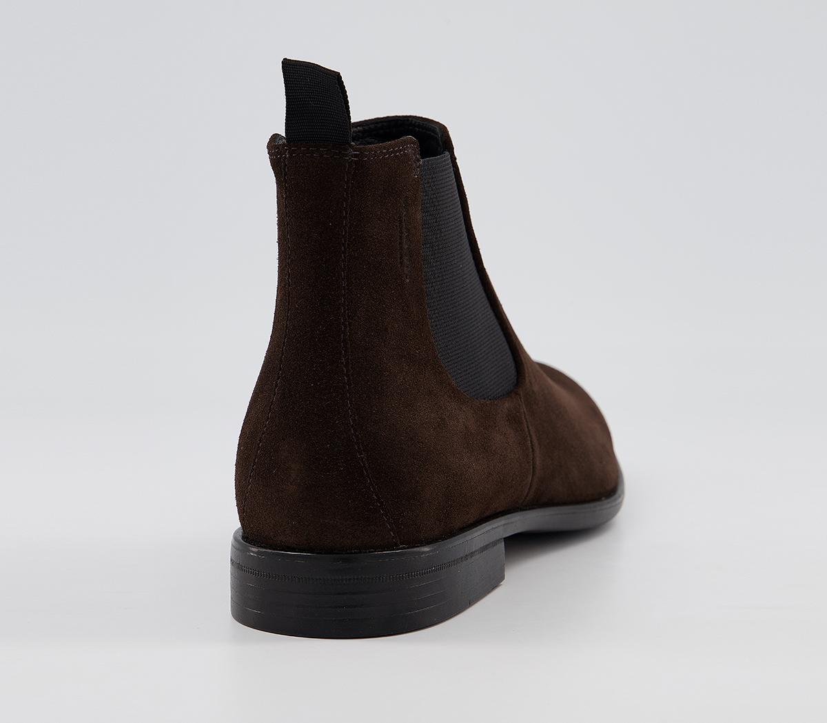 Vagabond Shoemakers Harvey Chelsea Boots Chocolate Suede - Boots