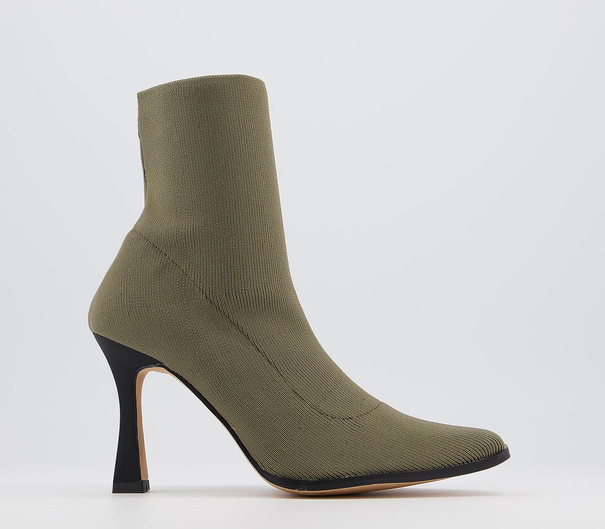 Abstract Pointed Stretch Ankle Boots Abstract Pointed Stretch Ankle Boots
