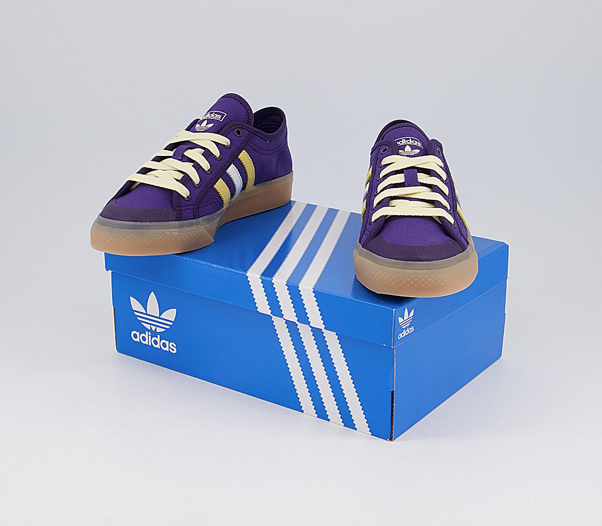 wales bonner purple adidas edition nizza sneakers