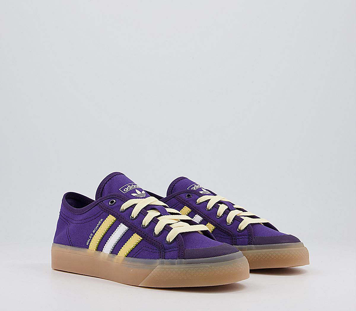 wales bonner purple adidas edition nizza sneakers