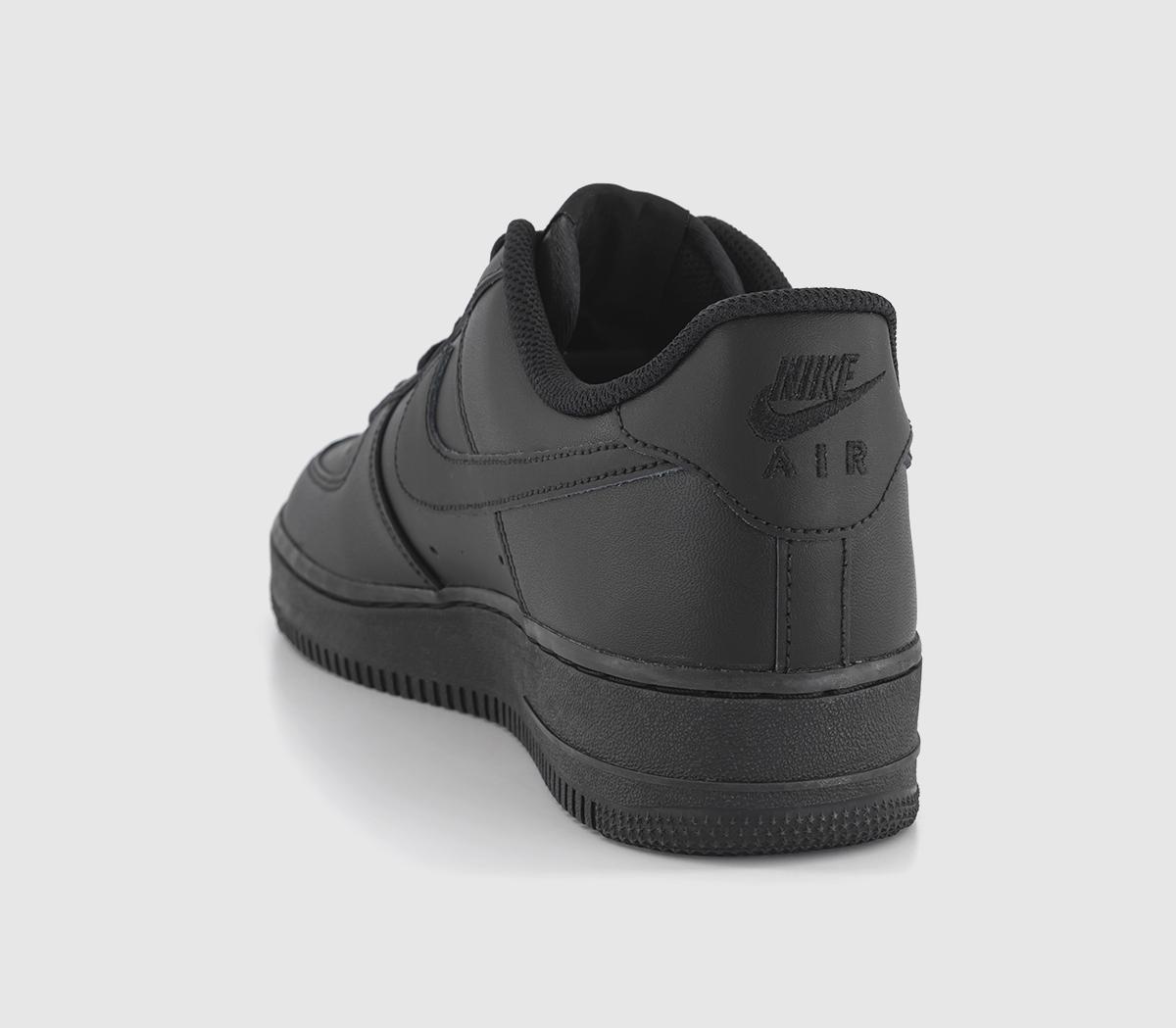 nike black air force 1 07 trainers