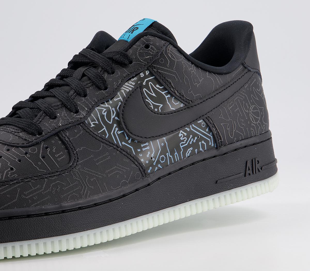 Nike Air Force 1 07 Trainers Space Jam Black - His trainers