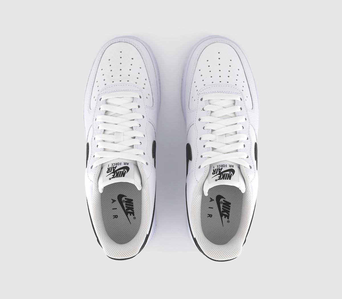 nike air force one trainers white black