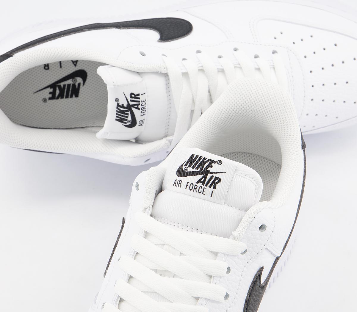 nike air force one trainers white black