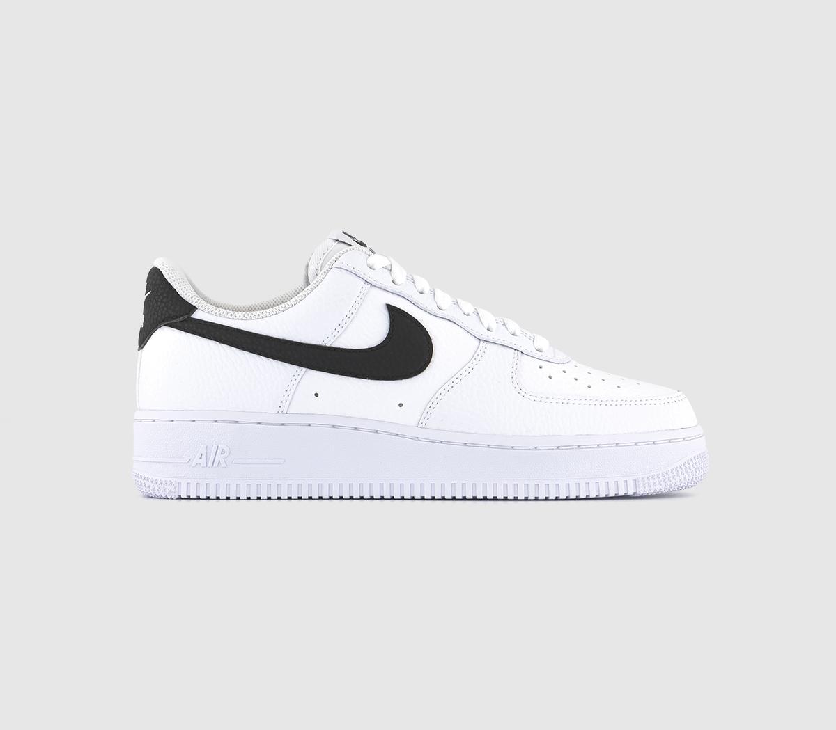 air force 1 white with black swoosh
