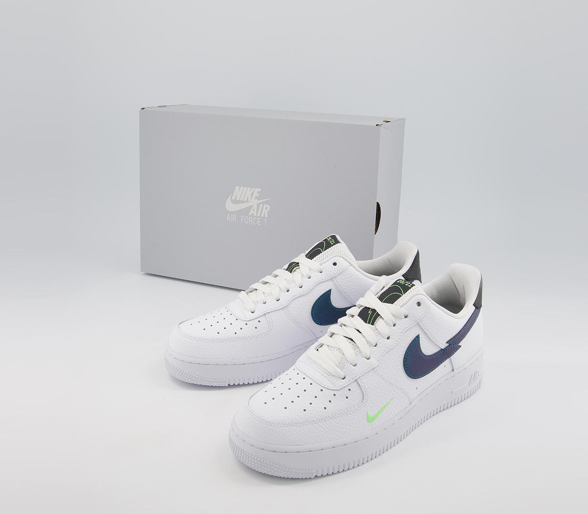 nike air force 1 white aquamarine