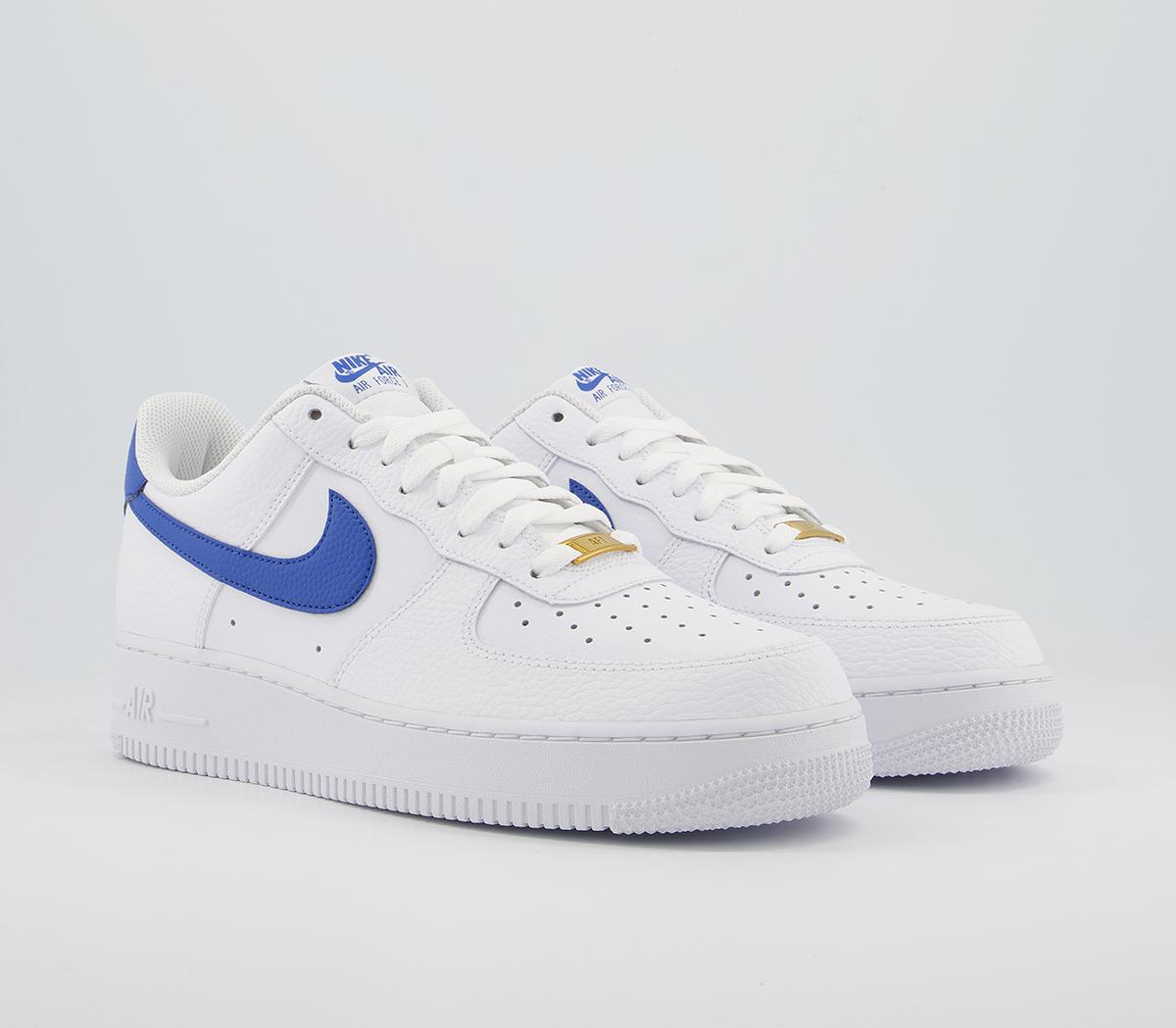 Nike Air Force 1 07 Trainers White Game Royal White - His trainers