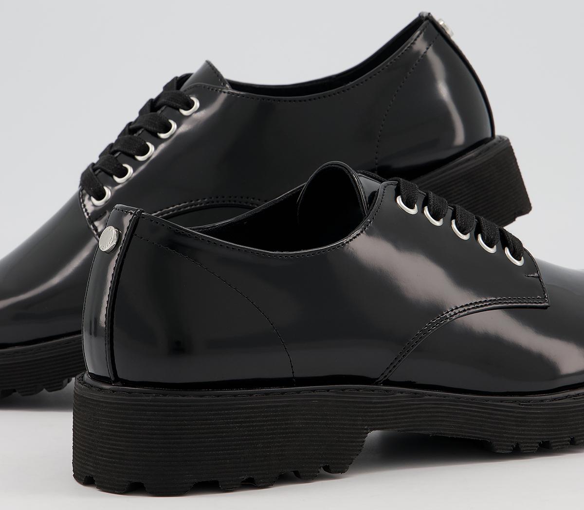 black patent flat shoes uk