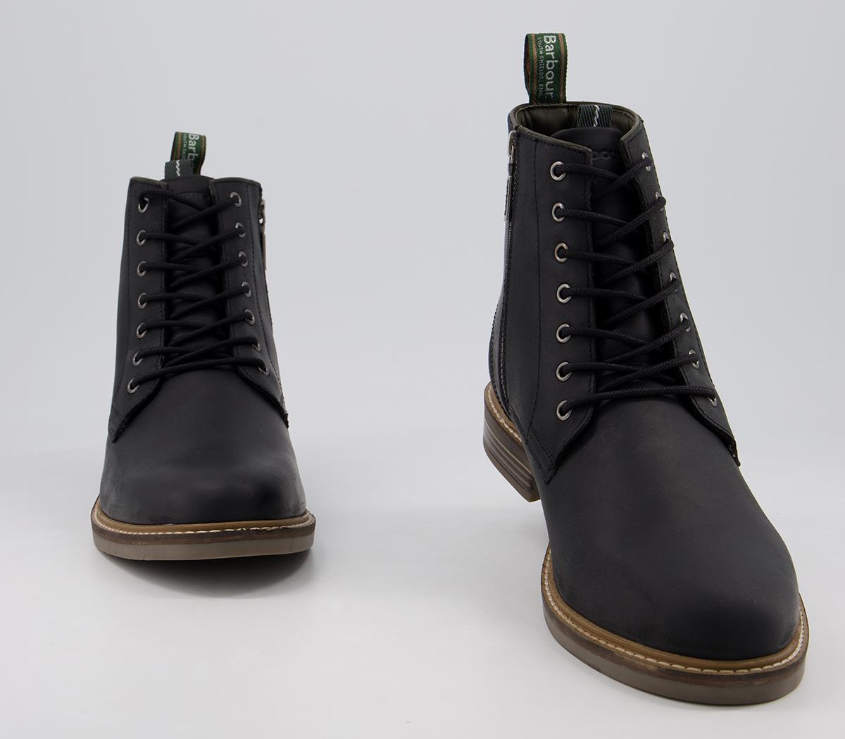 Barbour Seaham Lace Up Boots Black - Boots