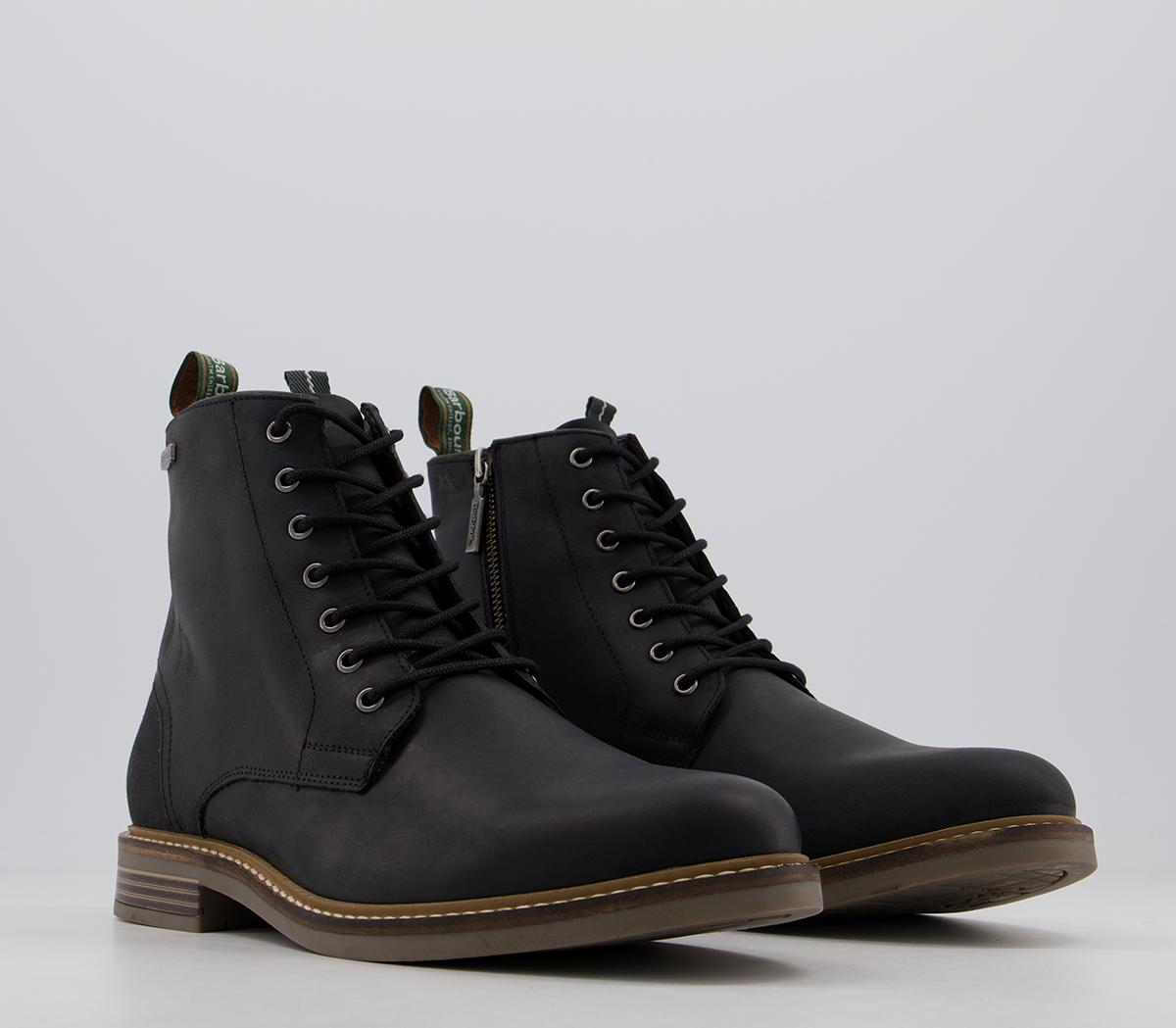 Barbour Seaham Lace Up Boots Black - Boots