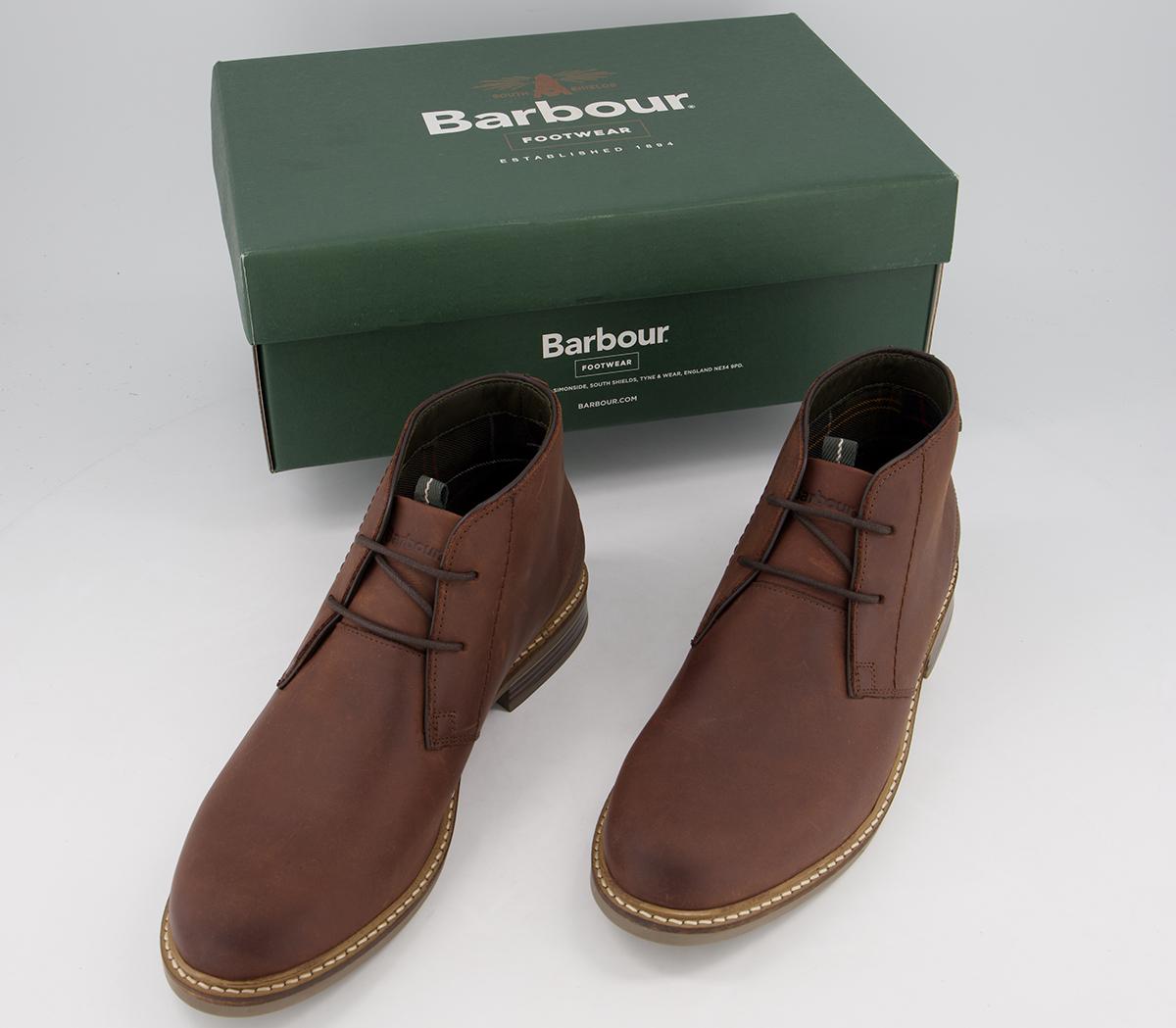 barbour readhead chukka boots cognac