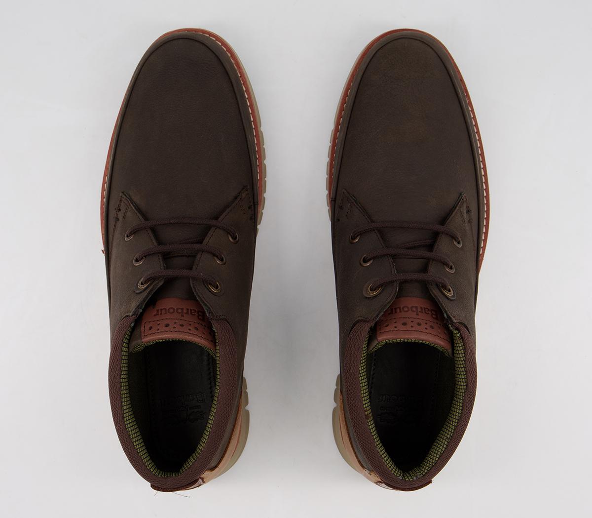 barbour chukka boots brown