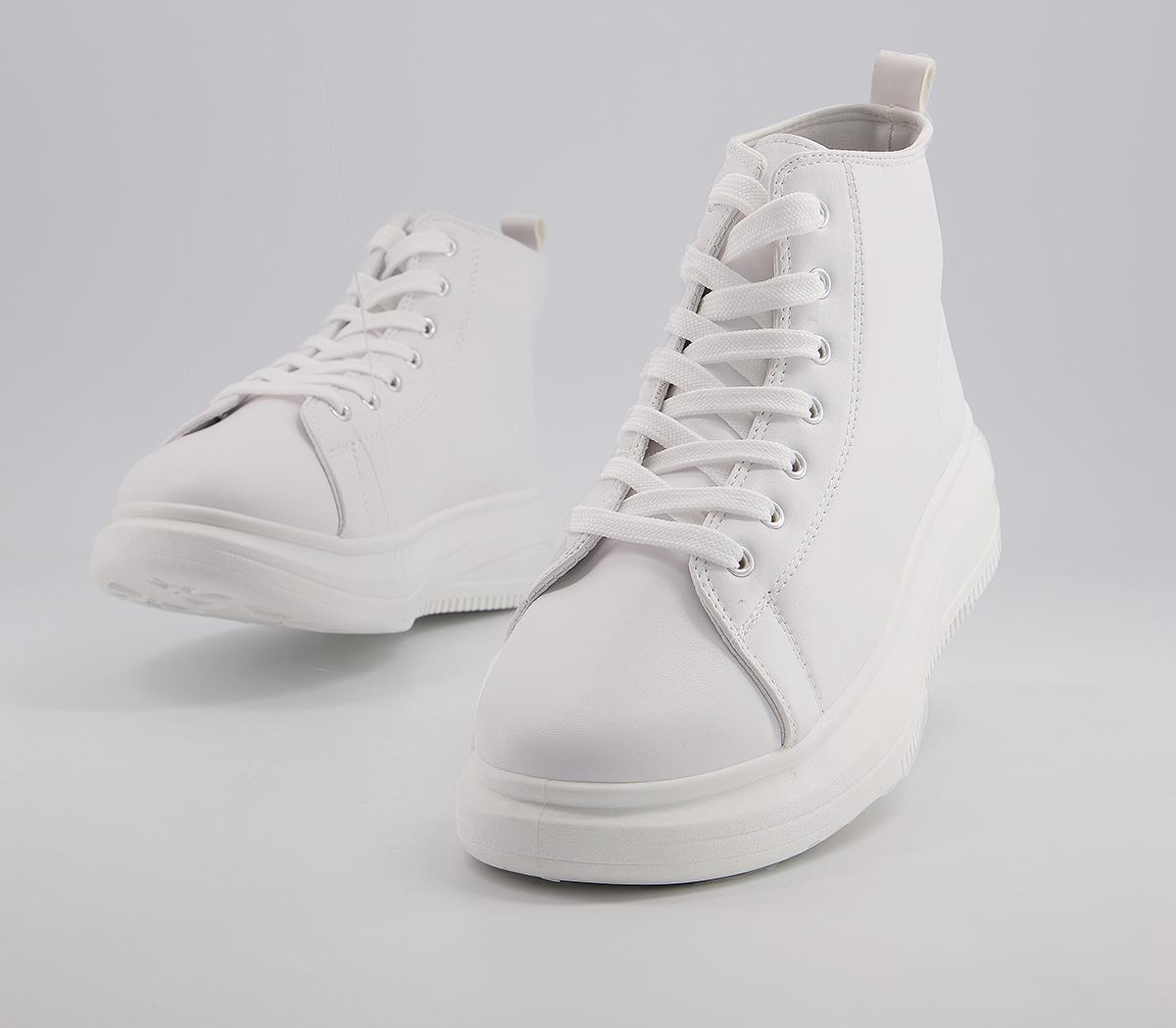 koi footwear white platform sneakers