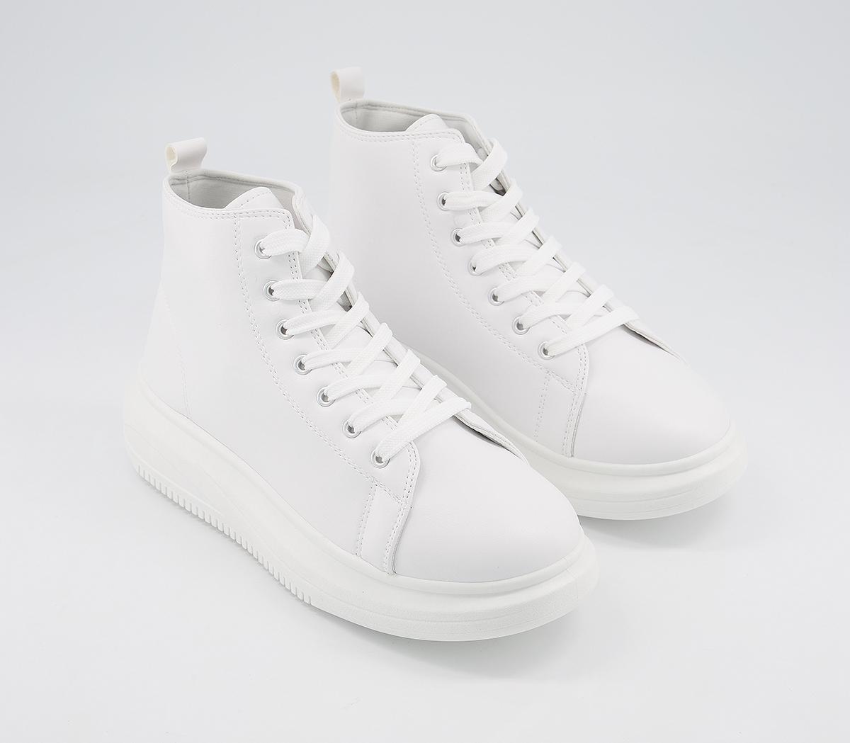 koi footwear white platform sneakers