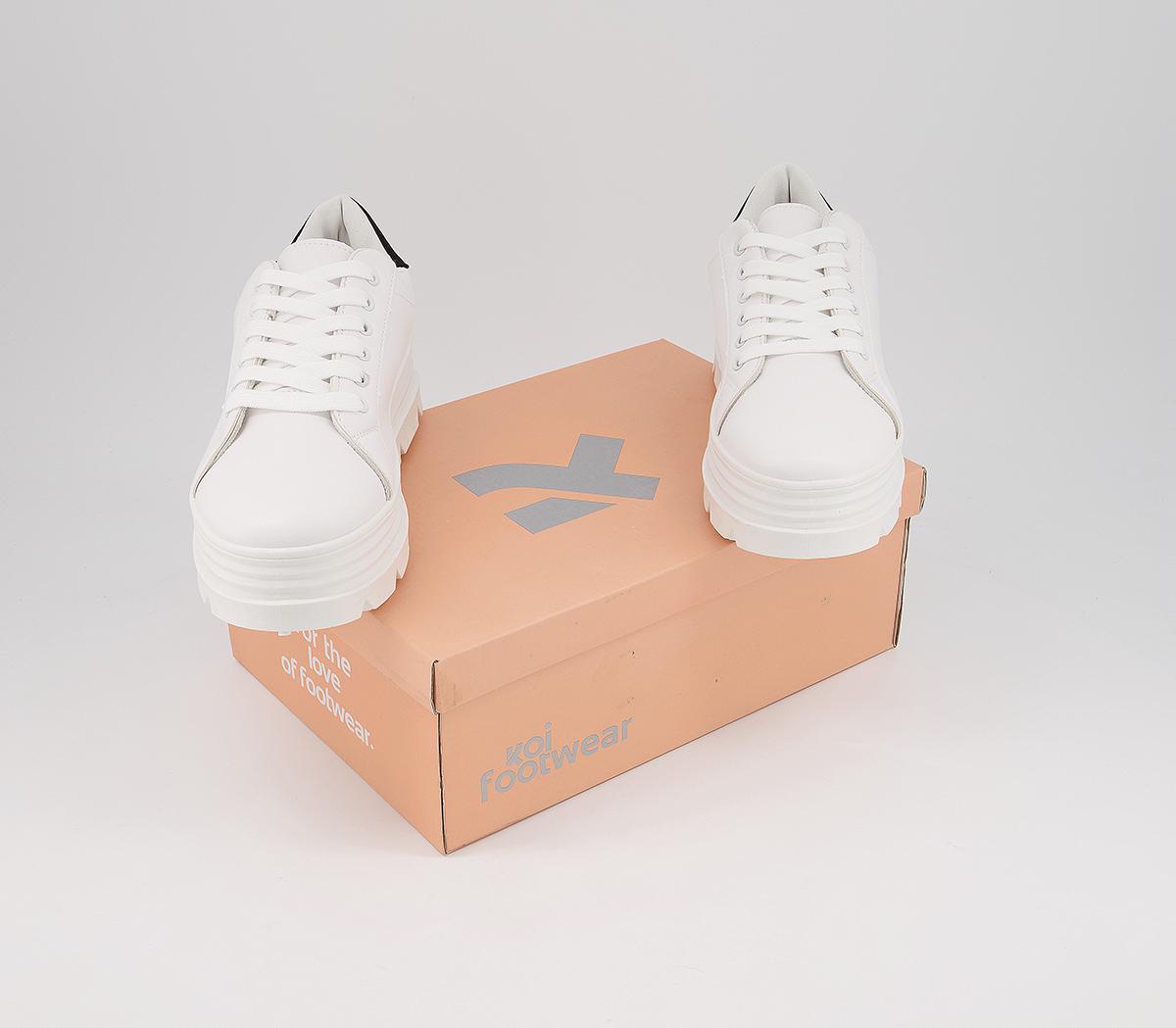 Koi Footwear Koi Platform Trainers Vegan White - Flats