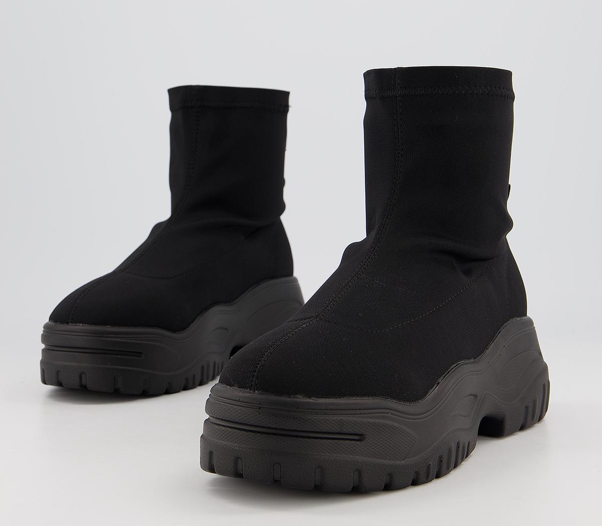 raid leonore chunky ankle boots in black