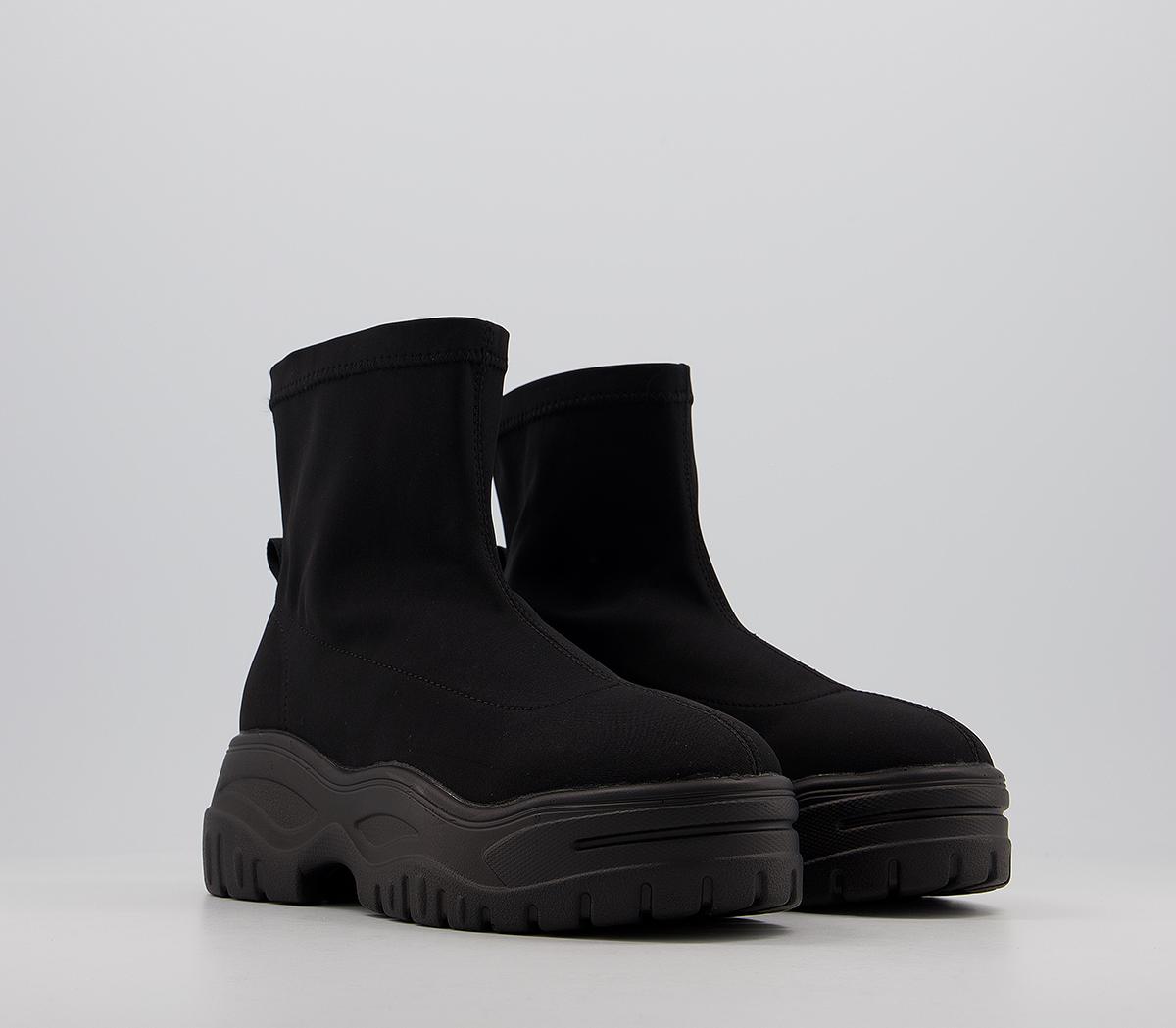 raid leonore chunky ankle boots in black
