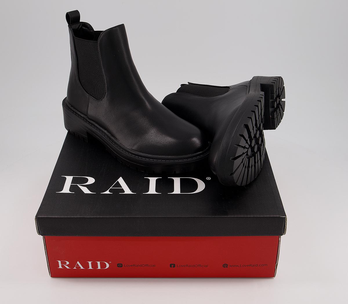 raid react chelsea boots in black