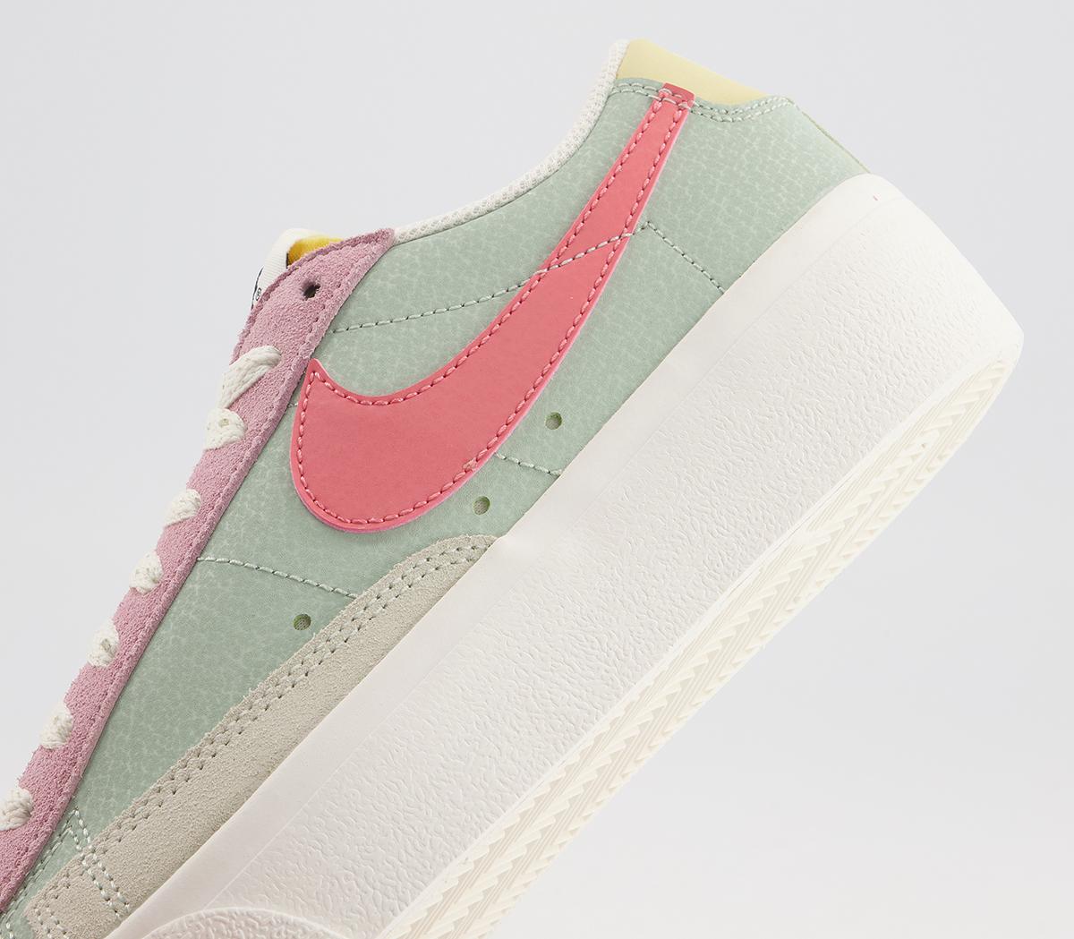 nike blazer platform seafoam