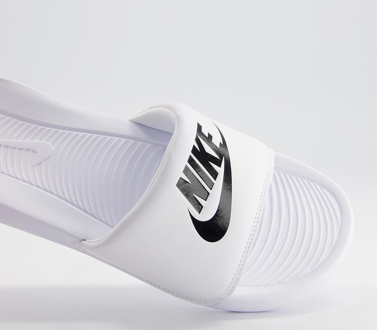 Nike Victori One Slides White Black F - Women’s Sandals
