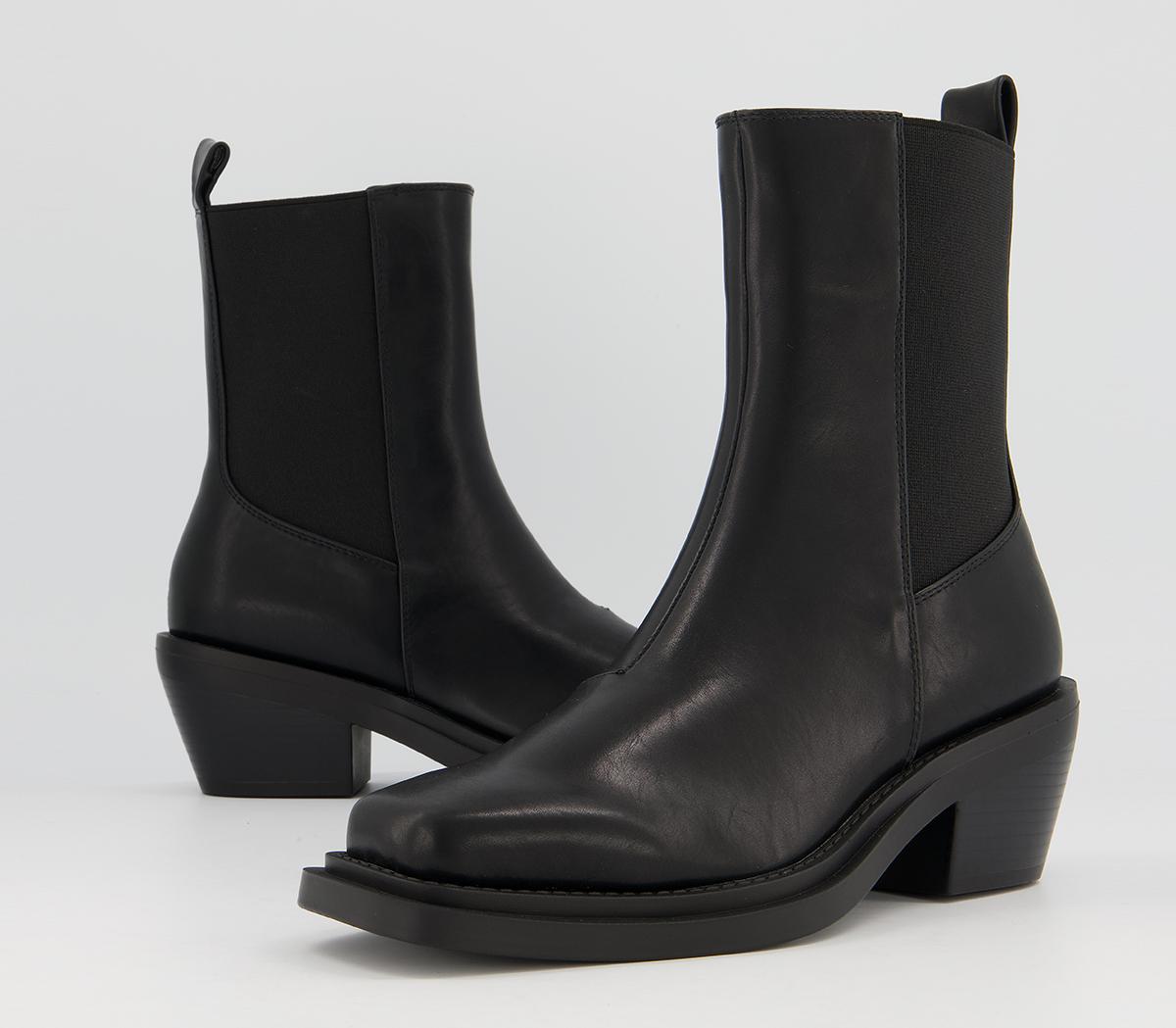 raid zerrin heeled ankle boots in black
