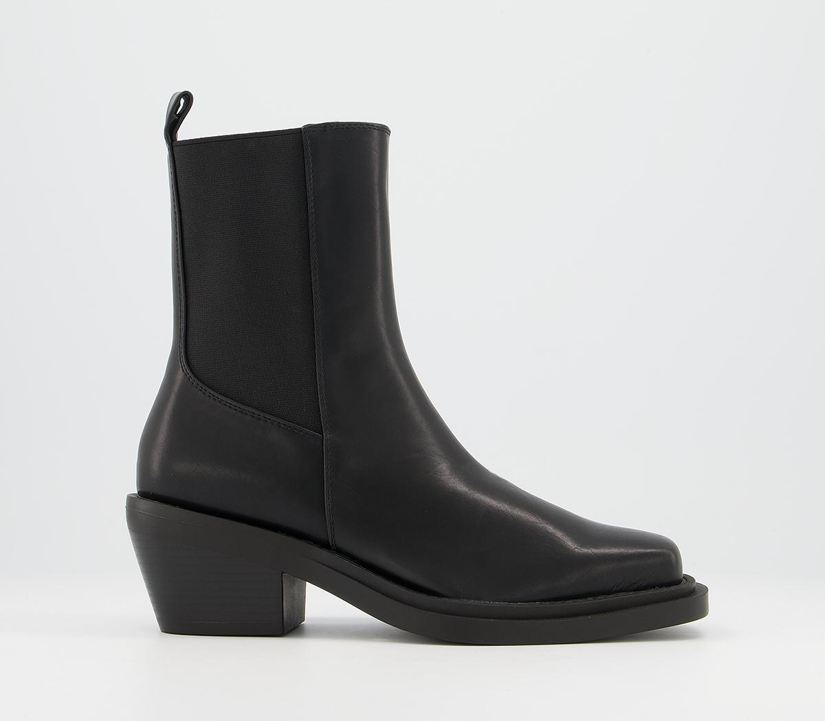 raid dolley black patent heeled ankle boots