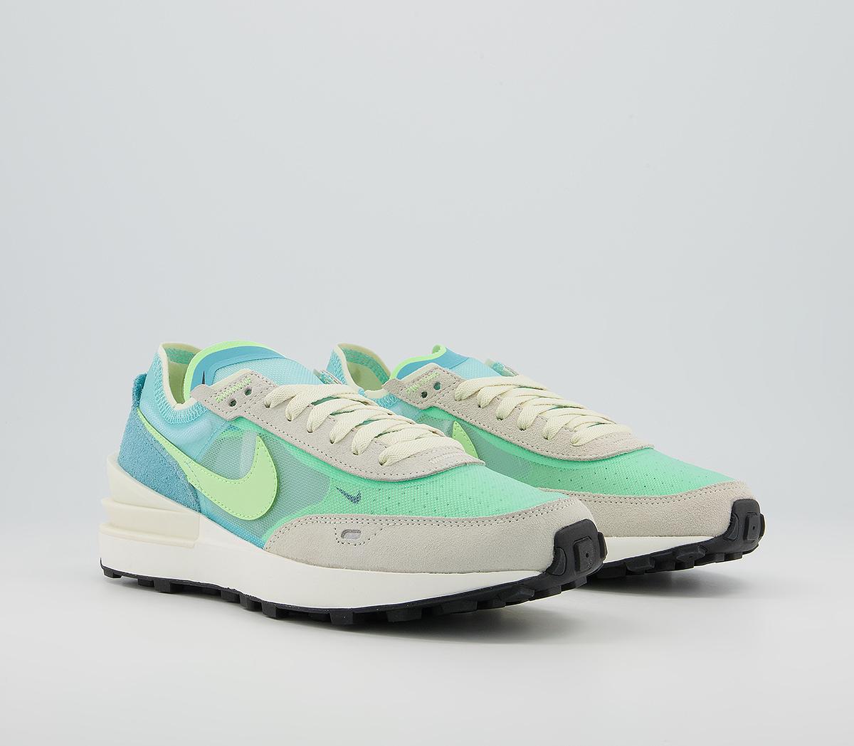 nike waffle one lime ice