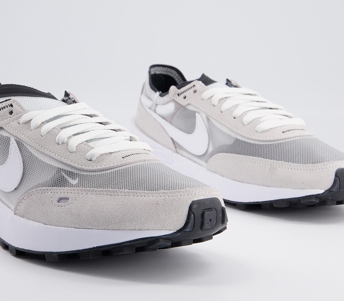 nike waffle one trainers sail gym red pearl white black