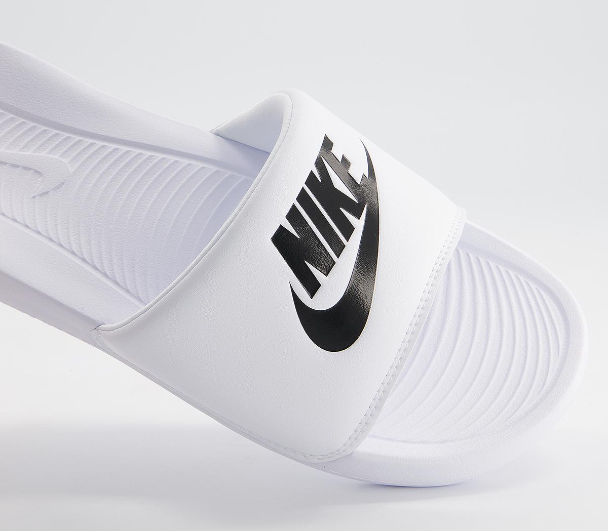 Nike Victori One Slides White Black - His trainers