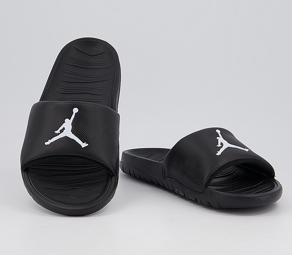 Jordan Jordan Break Slides Black White - Men’s Sandals