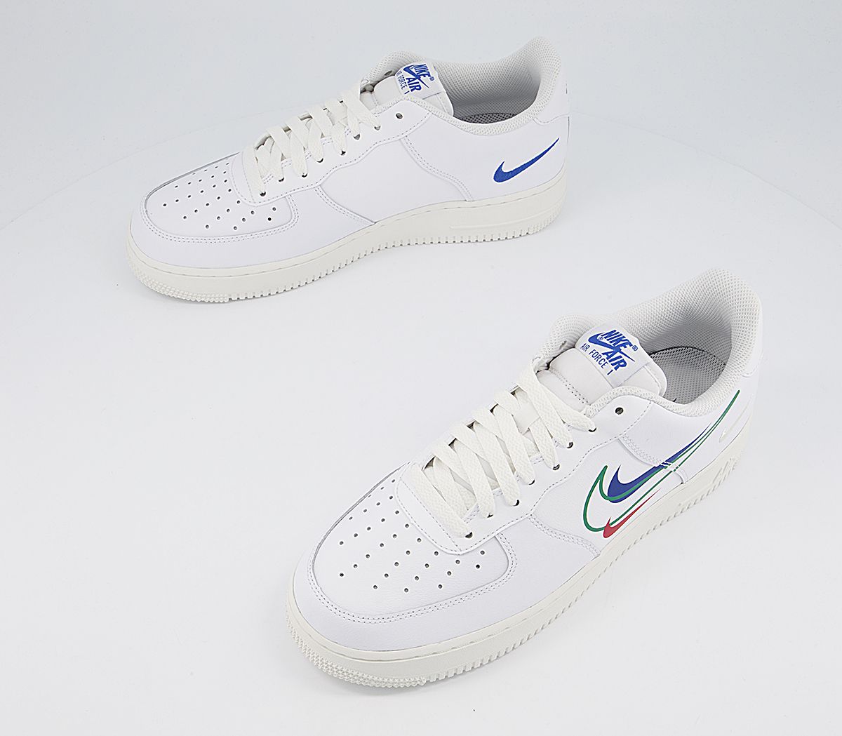 Nike Air Force 1 Lv8 Trainers White Green Noise Game Royal - His trainers