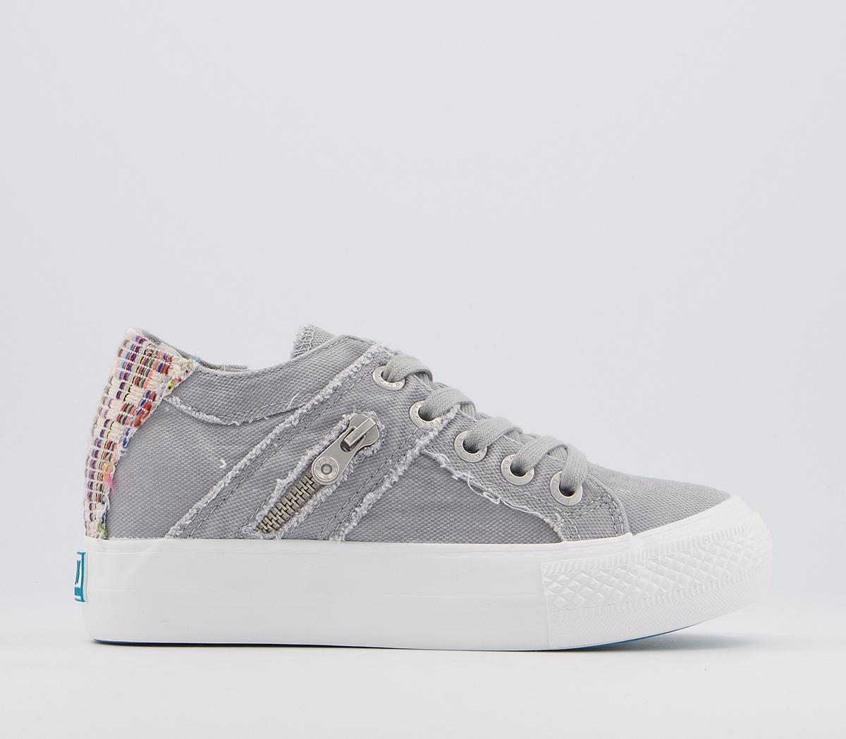 Blowfish Malibu Melondrop Sneakers Sweet Grey Smoked Canvas - Women's Vegan Shoes